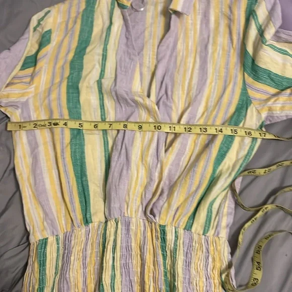 Zara Sz Medium Smocked Skirt Dress GUC BSC - Picture 5 of 7